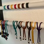 Selection of leather and bead options for shungite necklaces