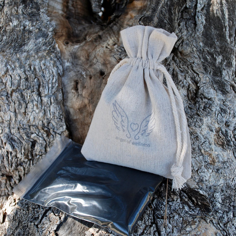 Linen Angel of Wellness Bag with 100g of Shungite Powder